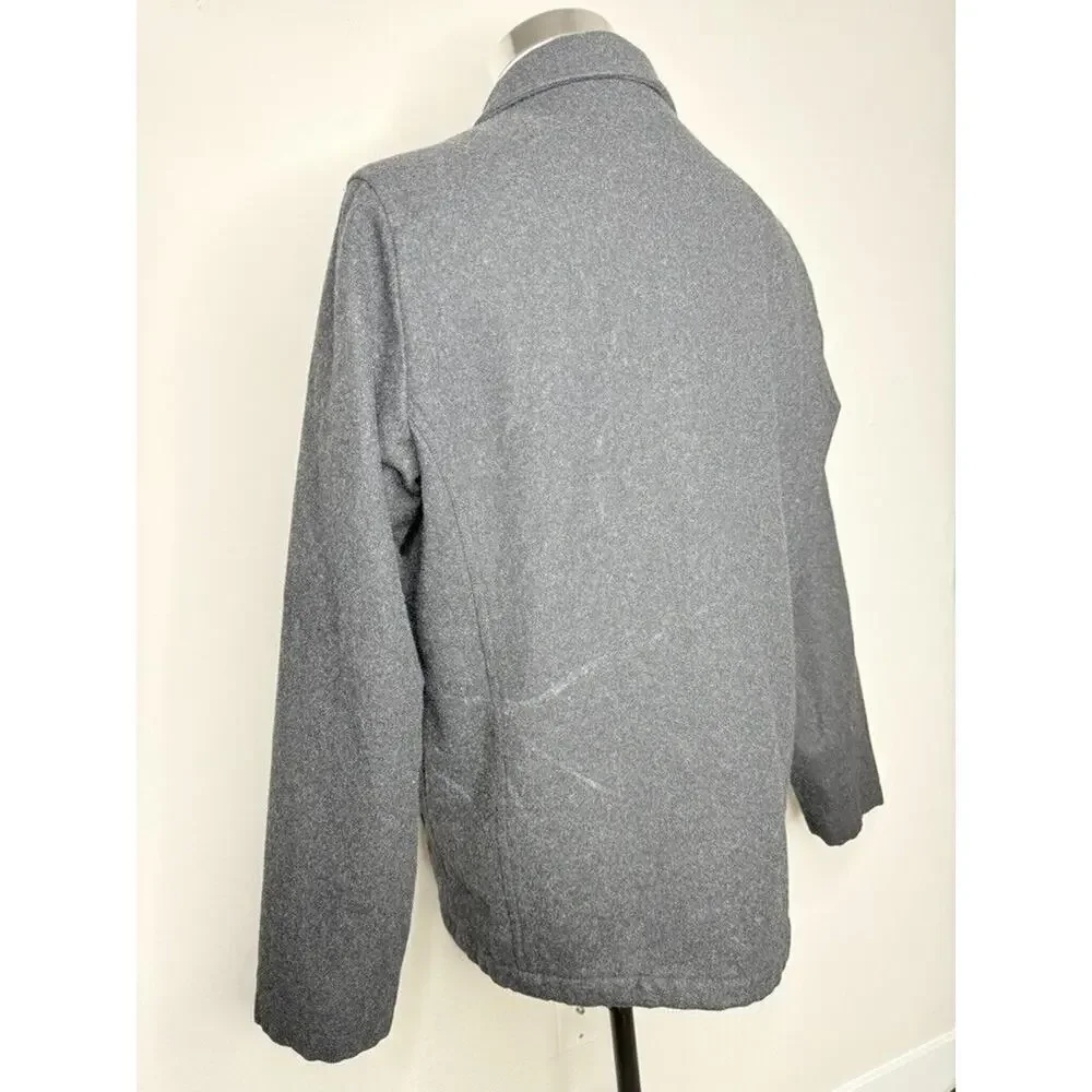 J. Crew University Wool Jacket Coat Charcoal Gray Men’s Size Large Outerwear